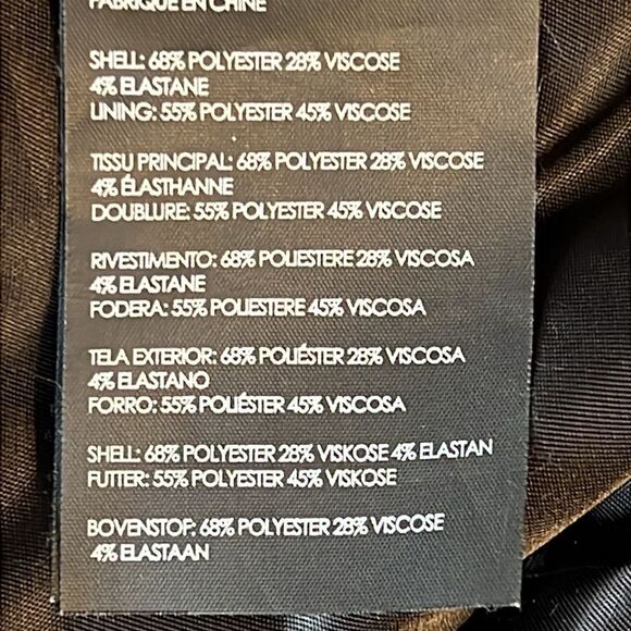 Club Monaco Men’s Black/Grey Houndstooth Zip‎ Up Lined Jacket Size XL - Picture 14 of 14